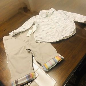Baby boys Gab shirt, pants 12-18m